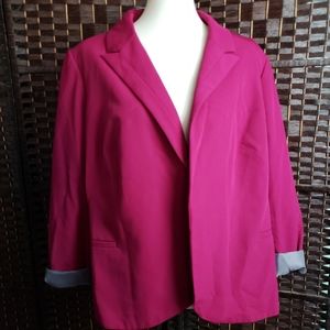 Worthington Women's Blazer Barbie Pink